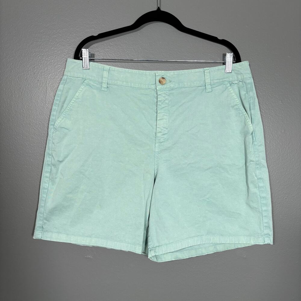 New Directions Light Green Mint Khaki Preppy Shorts - 16 - Women's Plus Size